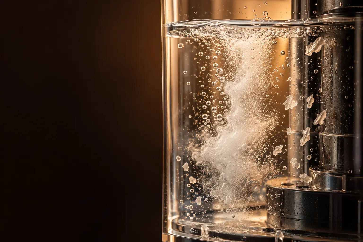Solution de détartrage qui se dissout dans le réservoir d’eau d’une machine à café