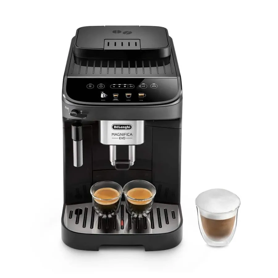 Machine De’Longhi Magnifica Evo à manette vapeur vue de face