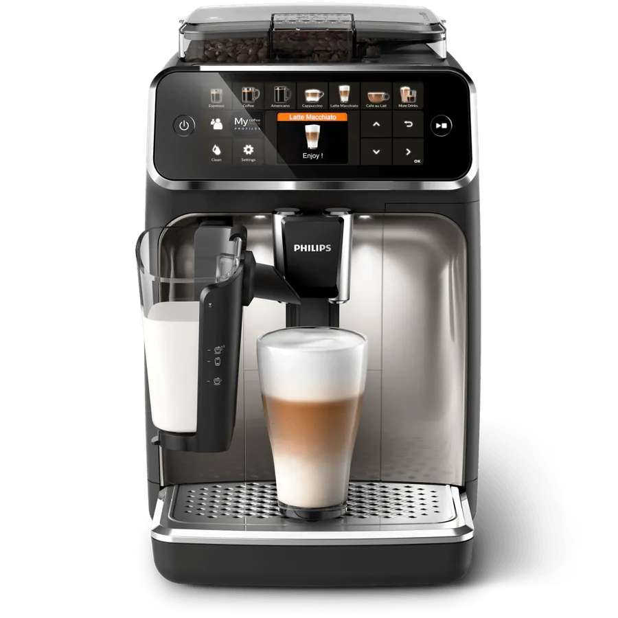 Machine Philips Série 5400 LatteGo (EP5447) vue de face